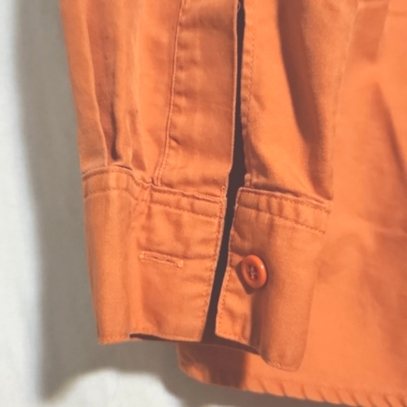 Vintage BLM Firefighter Flame Proofed Safety Shirt Orange Men's Large - Picture 3 of 8